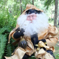 Gold and Black Santa